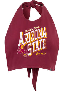 Hype and Vice Arizona State Sun Devils Womens Maroon Tailgate Halter Tank Top