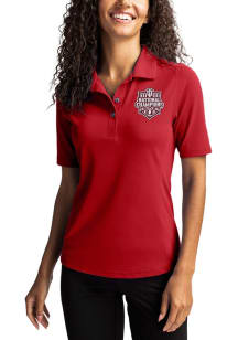 Cutter and Buck Indiana Hoosiers Womens Crimson 2025 CFP National Champions Virtue Eco Pique Short..