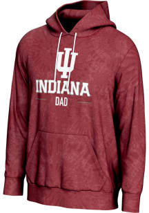 ProSphere Indiana Hoosiers Mens Crimson Dad Long Sleeve Hoodie