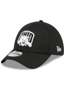 New Era Ohio Bobcats Mens Black DL Team Pop 39THIRTY Flex Hat