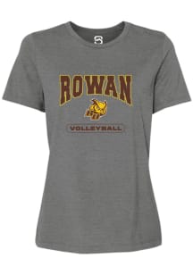 Summit Sportswear Rowan University Womens Graphite Volleyball Short Sleeve T-Shirt