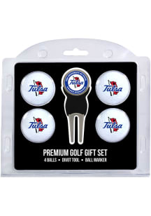 Tulsa Golden Hurricane Divot Tool 4 Pack Golf Gift Set