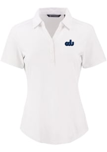 Cutter and Buck Old Dominion Monarchs Womens White Vault Forge Eco Polo Short Sleeve Polo Shirt