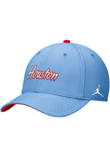 Nike Houston Cougars Mens Houston Blue Rise Swoosh Flex Flex Hat