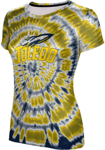 ProSphere Toledo Rockets Womens Navy Blue Tie Dye Short Sleeve T-Shirt
