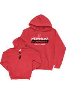 Campbell Flynn Campus Ink Nebraska Cornhuskers Youth NIL Rush Long Sleeve Player Hoodie Red