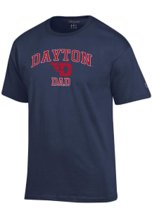 Champion Dayton Flyers Navy Blue Arch Logo Dad Jersey Short Sleeve T Shirt