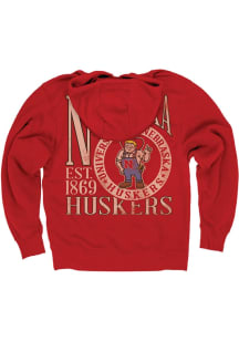 Blue 84 Nebraska Cornhuskers Mens Red First Dibs Long Sleeve Hoodie