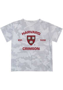 Vive La Fete Harvard Crimson Toddler Grey Camo T-Shirt