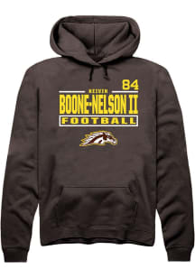 Keivin Boone-Nelson II Western Michigan Broncos Mens Brown Football NIL Stacked Box Player Hood
