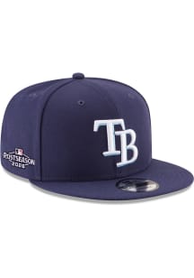 New Era Tampa Bay Rays Navy Blue 2026 Postseason Side Patch 9FIFTY Snap Mens Snapback Hat