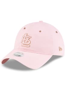 New Era St Louis Cardinals Pink Rose 9TWENTY Womens Adjustable Hat