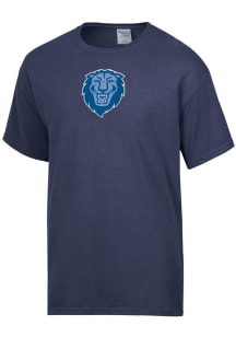 ComfortWash Columbia College Cougars Womens Navy Blue Mascot Garment Dyed Short Sleeve T-Shirt