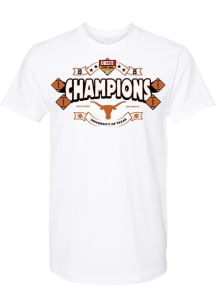 Texas Longhorns White 2025 Cheez-It Citrus Bowl Champions Short Sleeve T Shirt