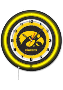 Iowa Hawkeyes 19in Neon Wall Clock