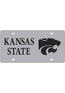 K-State Wildcats Silver Silver Team Name, Logo Car Accessory License Plate