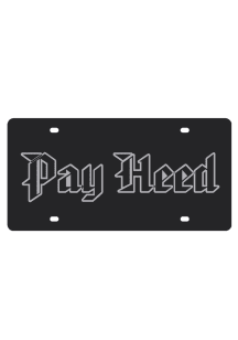 Kansas Jayhawks Black Pay Heed on Black Car Accessory License Plate