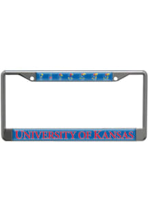 Kansas Jayhawks Evolution Domed License Plate Frame - Blue