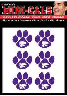 K-State Wildcats 6 Pack Paw Print Tattoo