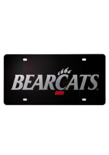 Cincinnati Bearcats Black Wordmark Black Car Accessory License Plate