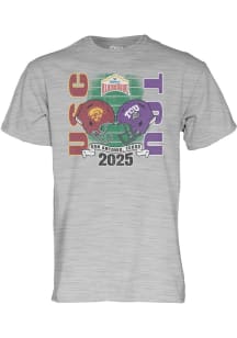 Blue 84 TCU Horned Frogs Grey 2025 Alamo Bowl Short Sleeve T Shirt