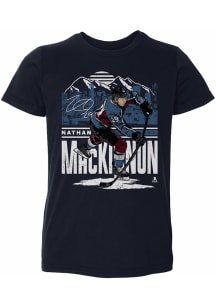 Nathan MacKinnon Colorado Avalanche Toddler Navy Blue Colorado Landmark Short Sleeve Player T Shir..