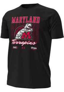 Under Armour Maryland Terrapins Black Football Homecoming 2025 Short Sleeve T Shirt