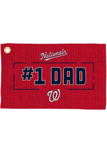 Washington Nationals #1 Dad Waffle Golf Towel