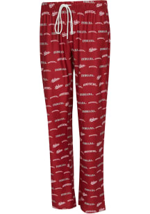 Concepts Sport Indiana Hoosiers Womens Crimson Mosaic Loungewear Sleep Pants
