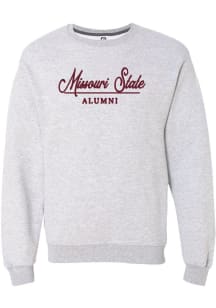 Summit Sportswear Missouri State Bears Womens Grey Alumni Crew Sweatshirt