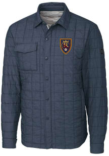 Cutter and Buck Real Salt Lake Mens Anthracite Rainier PrimaLoft Quilted Big and Tall Lined Jacket
