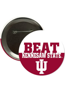 Indiana Hoosiers BEAT Kennesaw State 3" Button - Red