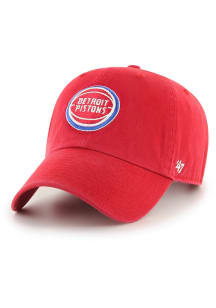 47 Detroit Pistons Clean Up Adjustable Hat - Red