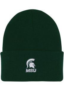 LogoFit Michigan State Spartans Green North Pole Youth Knit Hat