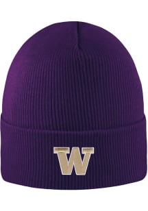 LogoFit Washington Huskies Purple North Pole Mens Knit Hat