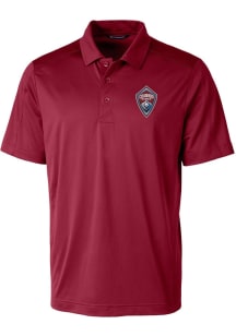 Cutter and Buck Colorado Rapids Mens Cardinal Prospect Short Sleeve Polo