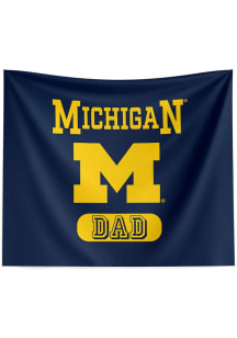 Michigan Wolverines Dad 34x40 Tapestry Blanket