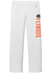 Florida Gators Womens Reverse Fleece White Sweatpants