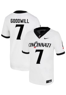 Tynean Goodwill  Nike Cincinnati Bearcats White NIL Name And Number Football Jersey