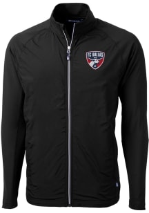 Cutter and Buck FC Dallas Mens Black Adapt Eco Big and Tall Light Weight Jacket