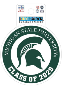 Michigan State Spartans 3" Class of 2029 Stickers - Green