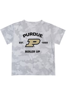 Vive La Fete Purdue Boilermakers Infant Camo Short Sleeve T-Shirt Grey