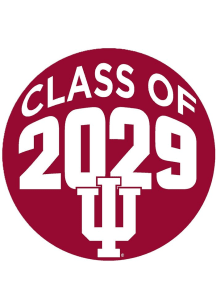 Indiana Hoosiers 3" Class of 2029 Button - Red