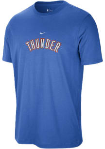 Nike Oklahoma City Thunder Blue Wordmark Short Sleeve T Shirt