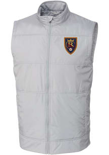 Cutter and Buck Real Salt Lake Mens Grey Stealth Sleeveless Jacket