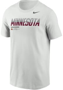 Nike Minnesota Golden Gophers Ash Primary Logo Short Sleeve T Shirt