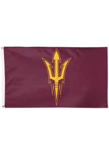 Arizona State Sun Devils Logo 3x5 Silk Screen Grommet Flag - Maroon