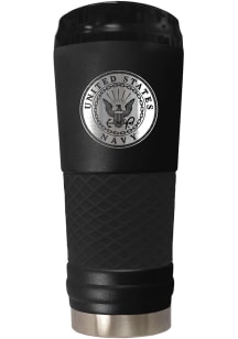 Navy 24 oz Stealth Stainless Steel Tumbler - Black
