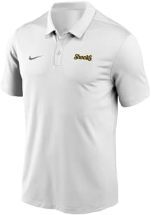 Nike Wichita State Shockers Mens White Shocks Wordmark Victory Solid Short Sleeve Polo
