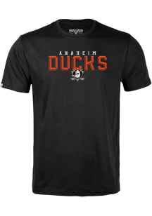 Levelwear Anaheim Ducks Black Richmond Carve Short Sleeve T Shirt
